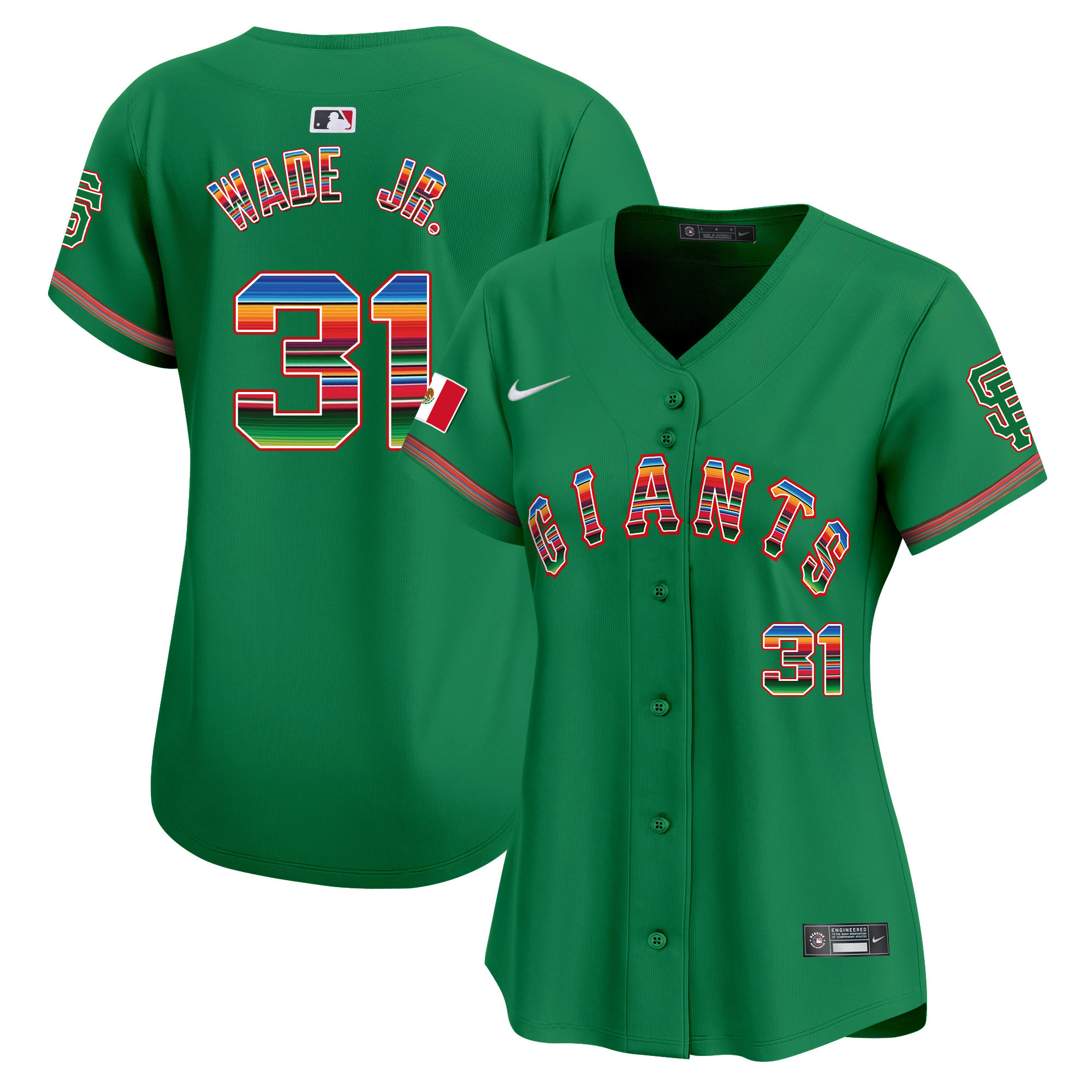 Women's Lamonte Wade Jr. San Francisco Giants Mexico Vapor Premier Limited Green Jersey - All Stitched
