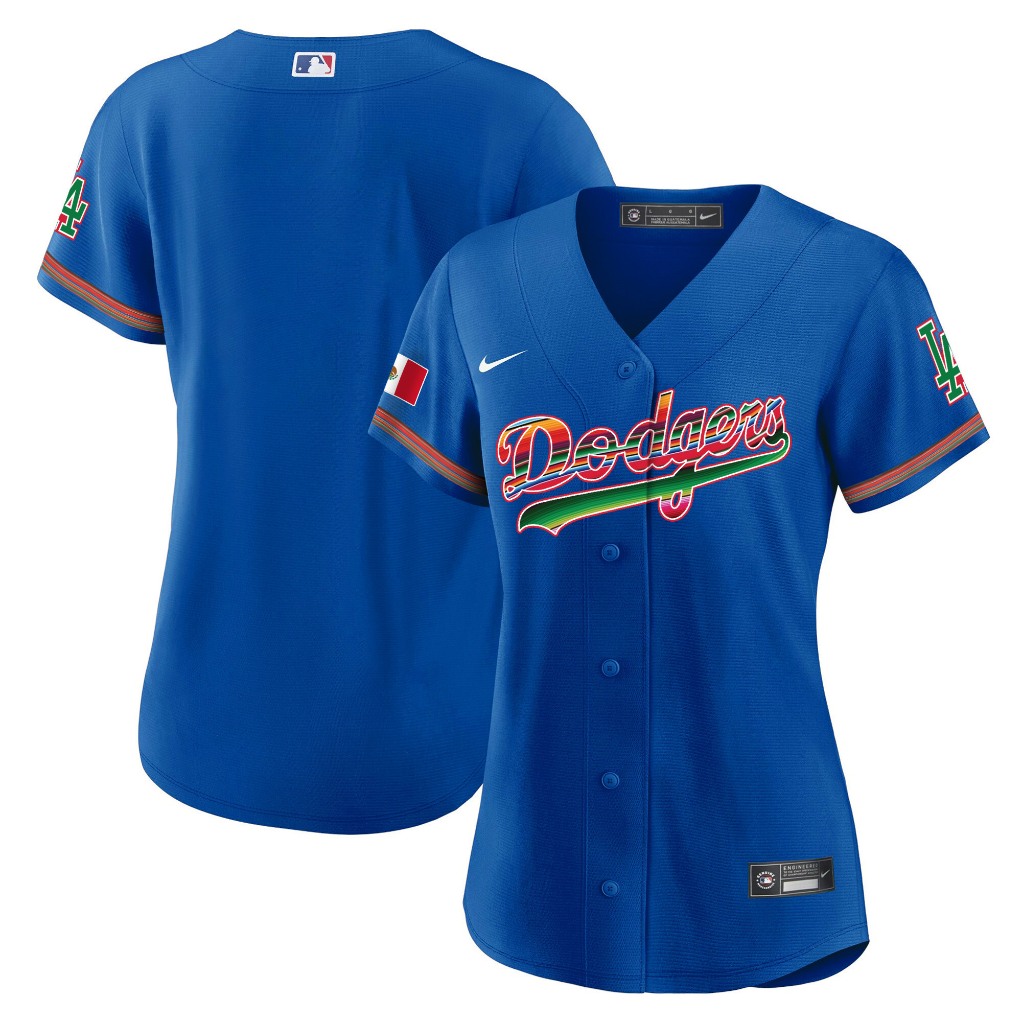Women's Los Angeles Dodgers Mexico Baseball Limited Royal Jersey - All Stitched