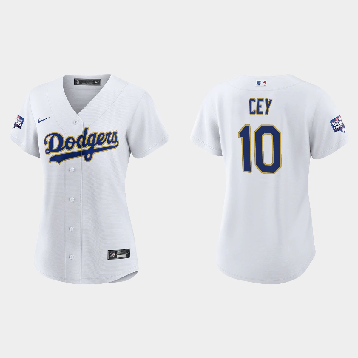 Women's Los Angeles Dodgers Ron Cey 2021 Gold Program White Gold Jersey