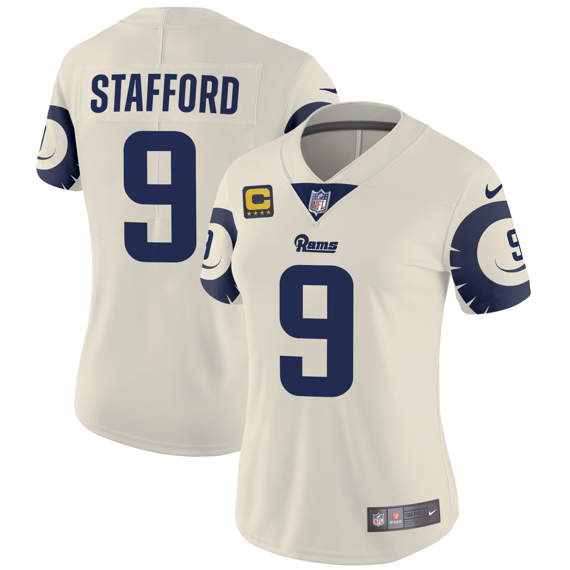 Women's Matthew Stafford Los Angeles Rams Special Vapor Limited Bone Jersey - All Stitched