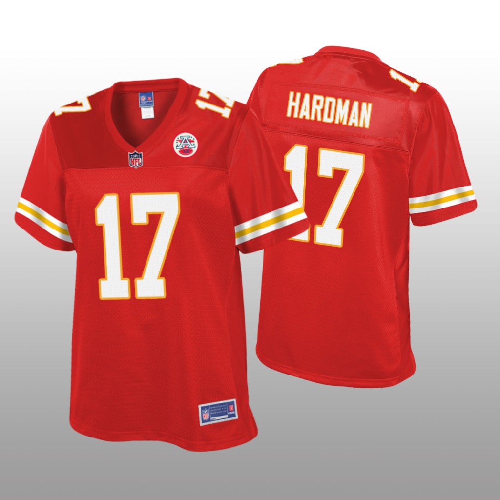 Women's Mecole Hardman #17 Kansas City Chiefs Red Pro Line Jersey