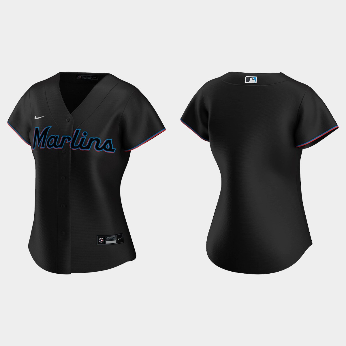 Women's Miami Marlins 2020 Alternate Jersey - Black