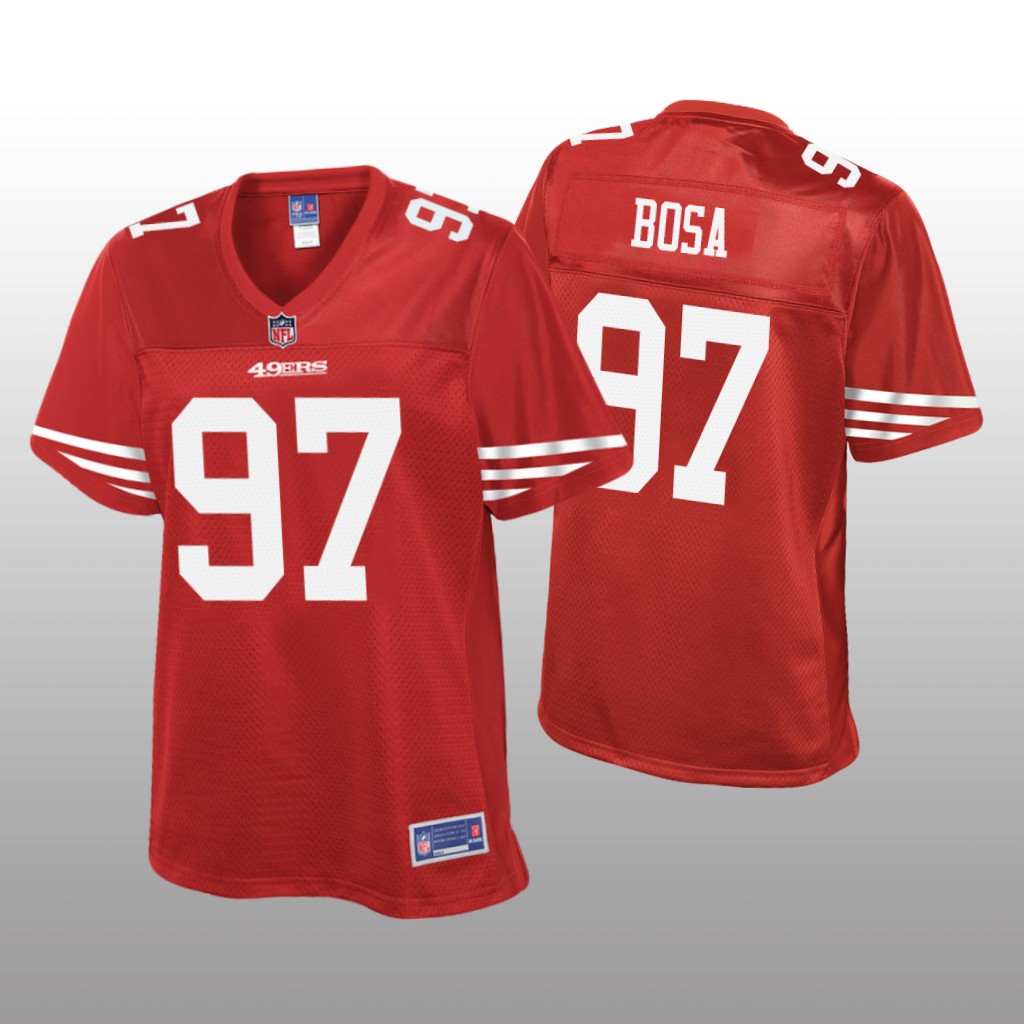 Women's Nick Bosa #97 San Francisco 49ers Scarlet Pro Line Jersey