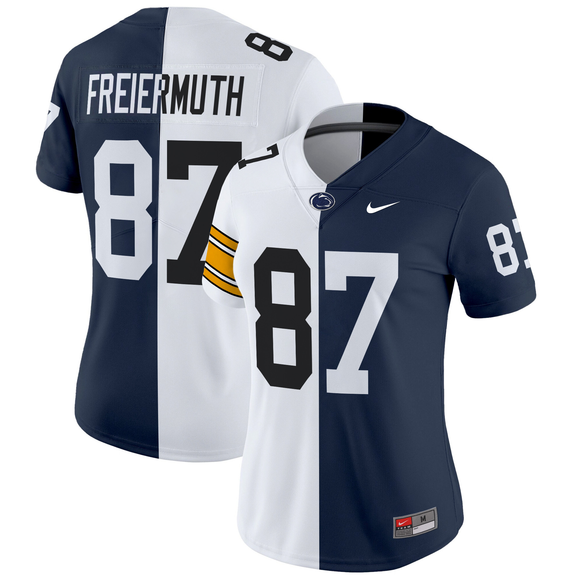 Women's Pat Freiermuth Penn State Nittany Lions And Philadelphia Eagles Split Vapor Limited Jersey - All Stitched