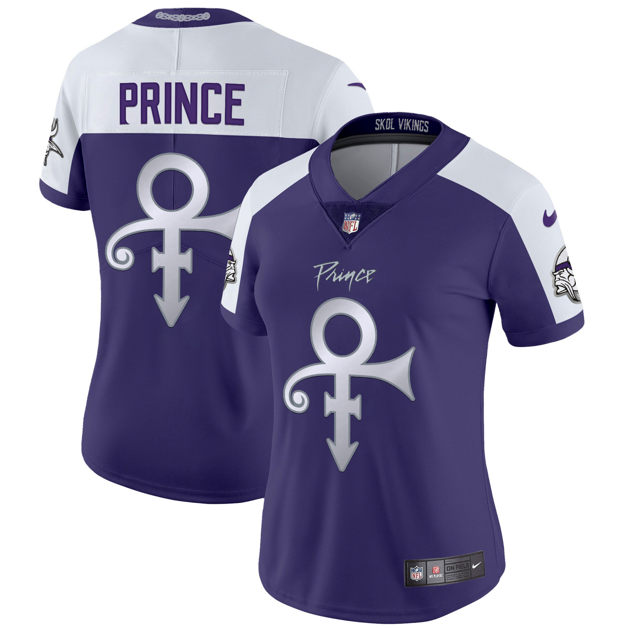 Women's Prince Minnesota Vikings 2024 Prince Vapor Limited Purple Alternate Jersey - All Stitched