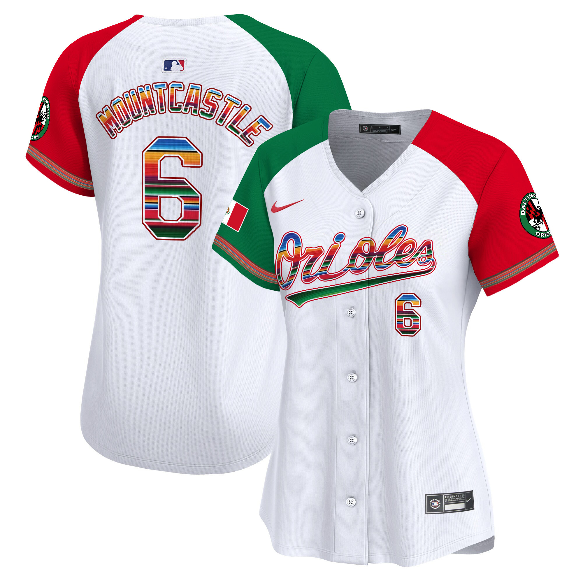 Women's Ryan Mountcastle Baltimore Orioles Mexico Vapor Premier Limited Alternate Jersey - All Stitched