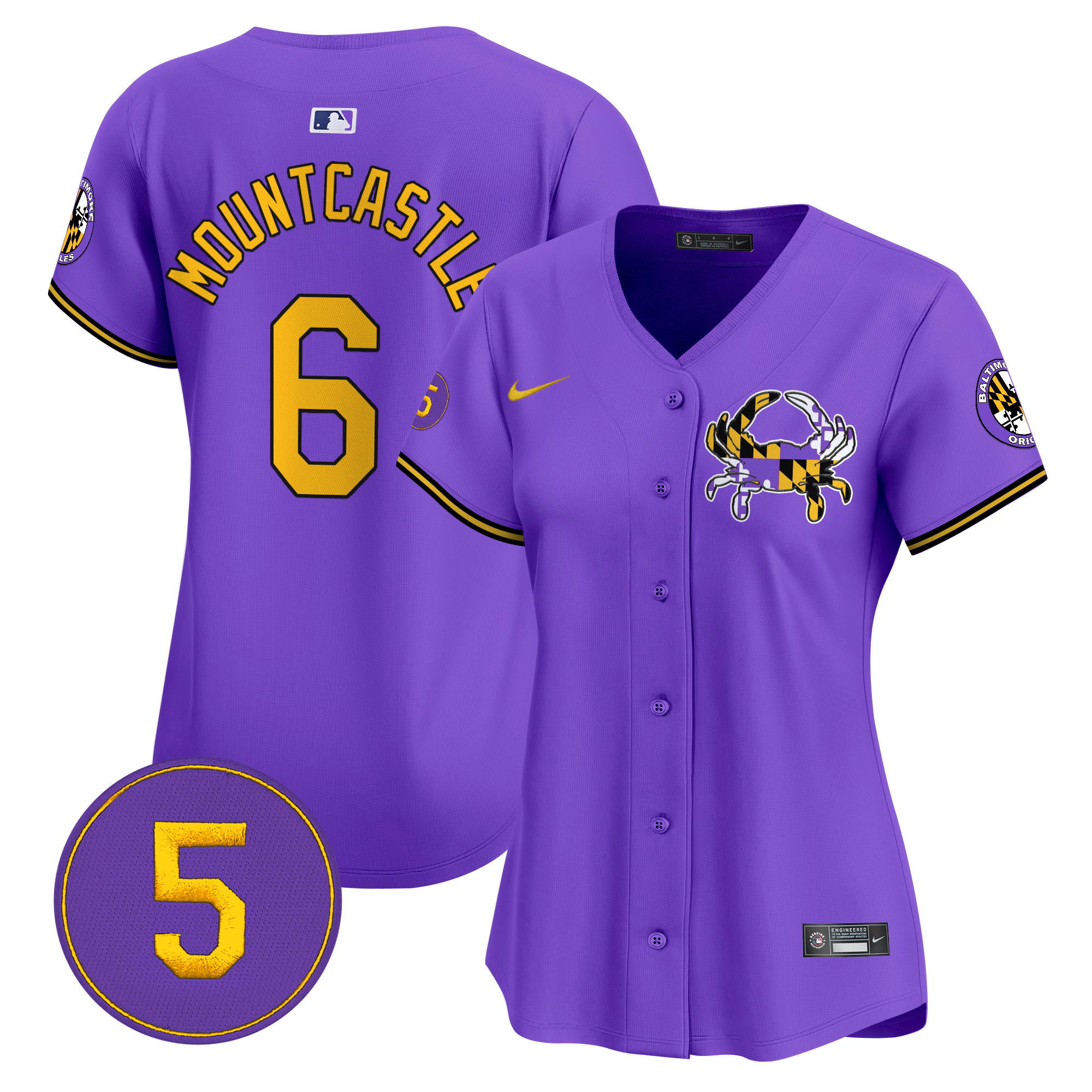 Women's Ryan Mountcastle Baltimore Orioles Purple Vapor Premier Limited Purple Jersey - All Stitched