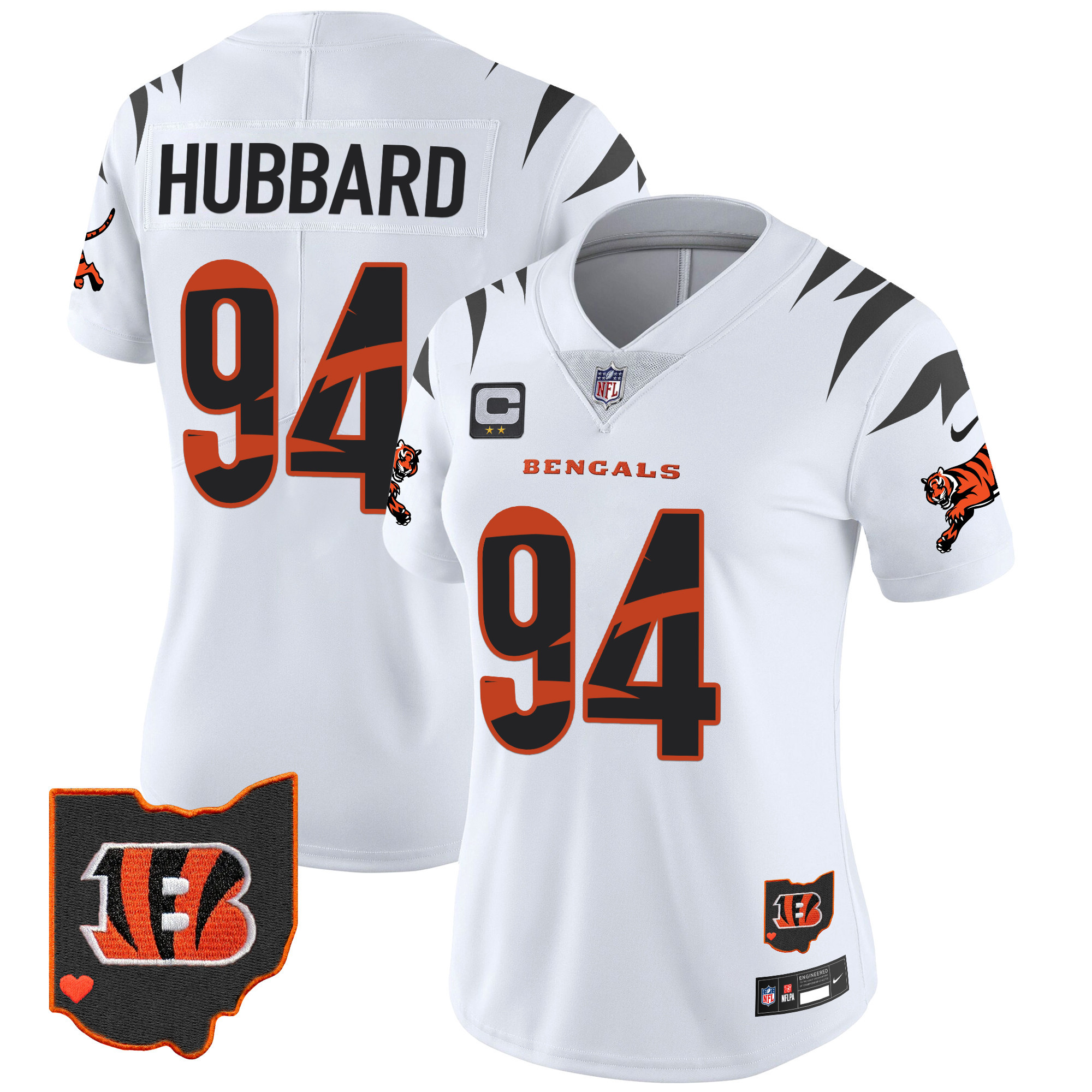 Women's Sam Hubbard Cincinnati Bengals Special Vapor Limited White Jersey - All Stitched