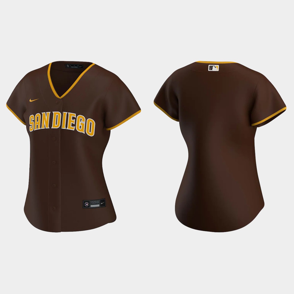 Women's San Diego Padres Brown 2020 Road Jersey