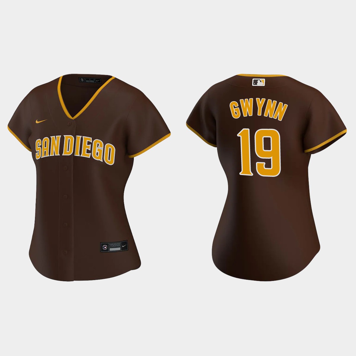 Women's San Diego Padres Tony Gwynn Brown 2020 Road Jersey