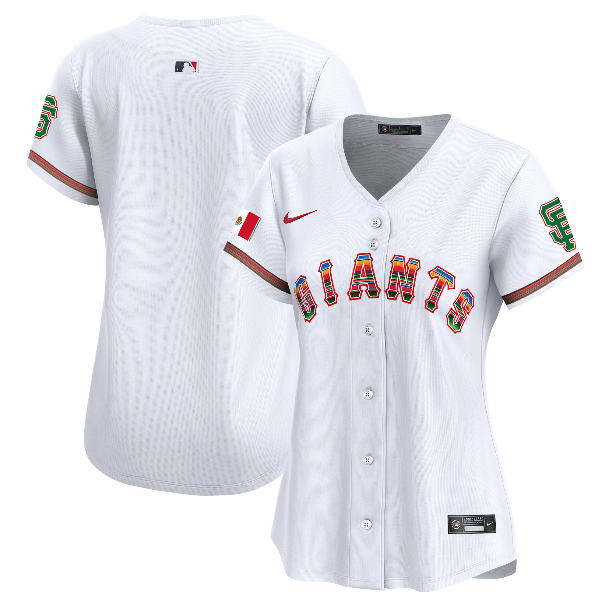 Women's San Francisco Giants Mexico Vapor Premier Limited White Jersey - All Stitched