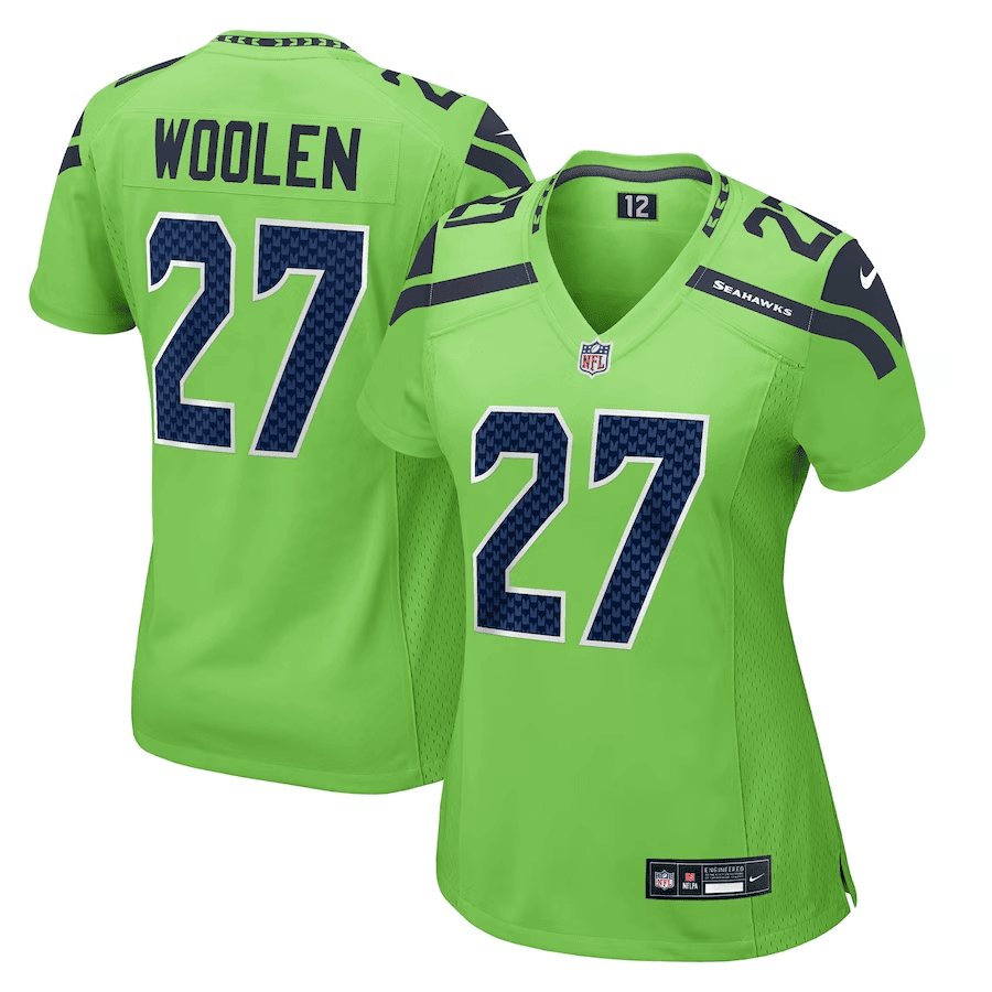 Women's Tariq Woolen Seattle Seahawks Neon Green Neon Green Jersey – All Stitched