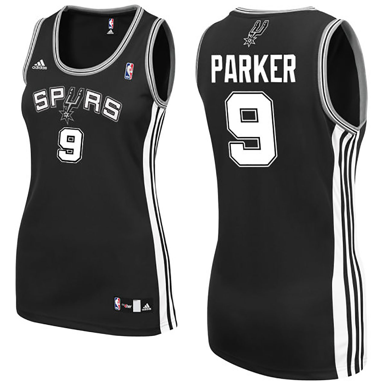 Women's Tony Parker San Antonio Spurs #9 Black Jersey