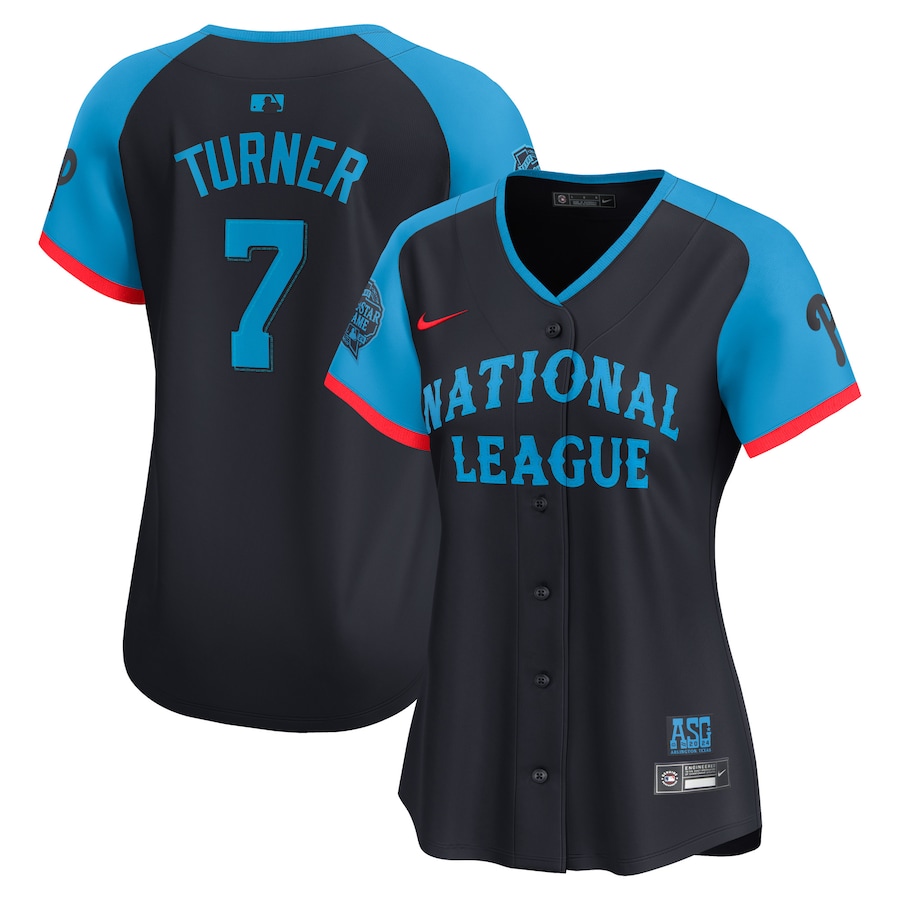 Women's Trea Turner National League 2024 All-Star Game Limited Jersey - Navy
