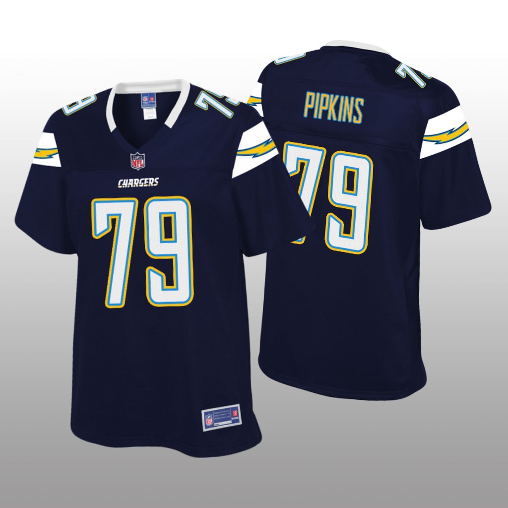 Women's Trey Pipkins #79 Los Angeles Chargers Navy Pro Line Jersey
