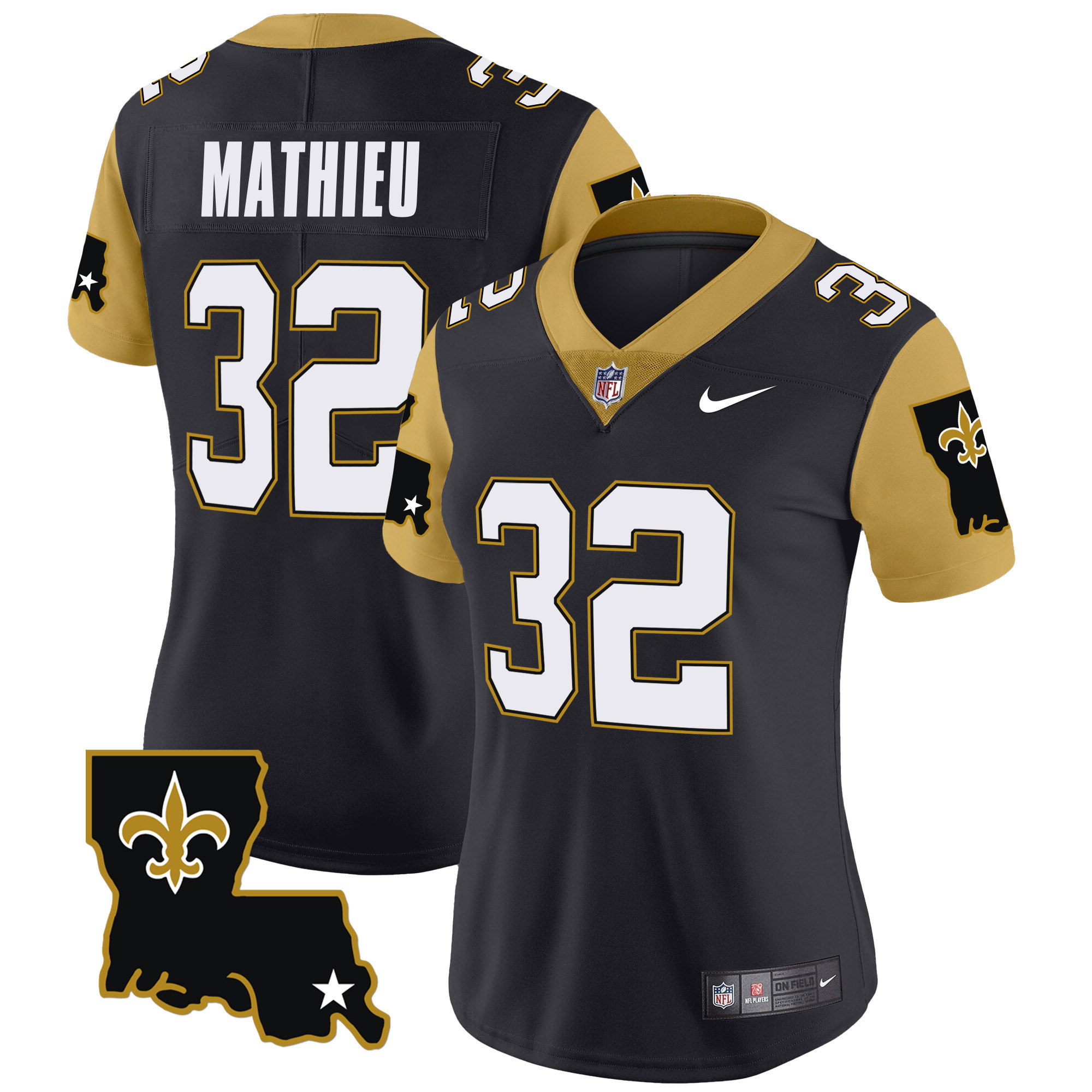 Women's Tyrann Mathieu New Orleans Saints 1987 Legacy Vapor Limited Black Jersey V2 - All Stitched