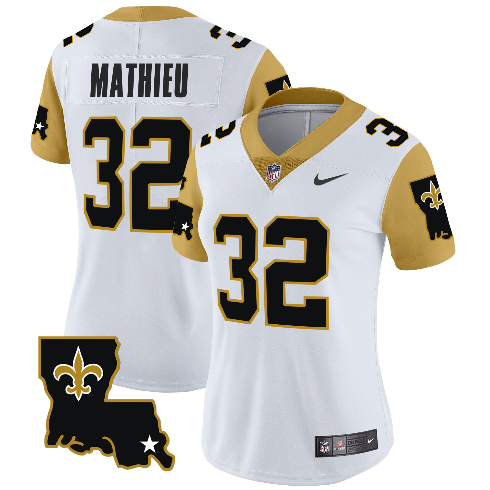 Women's Tyrann Mathieu New Orleans Saints 1987 Legacy Vapor Limited White Jersey V2 - All Stitched