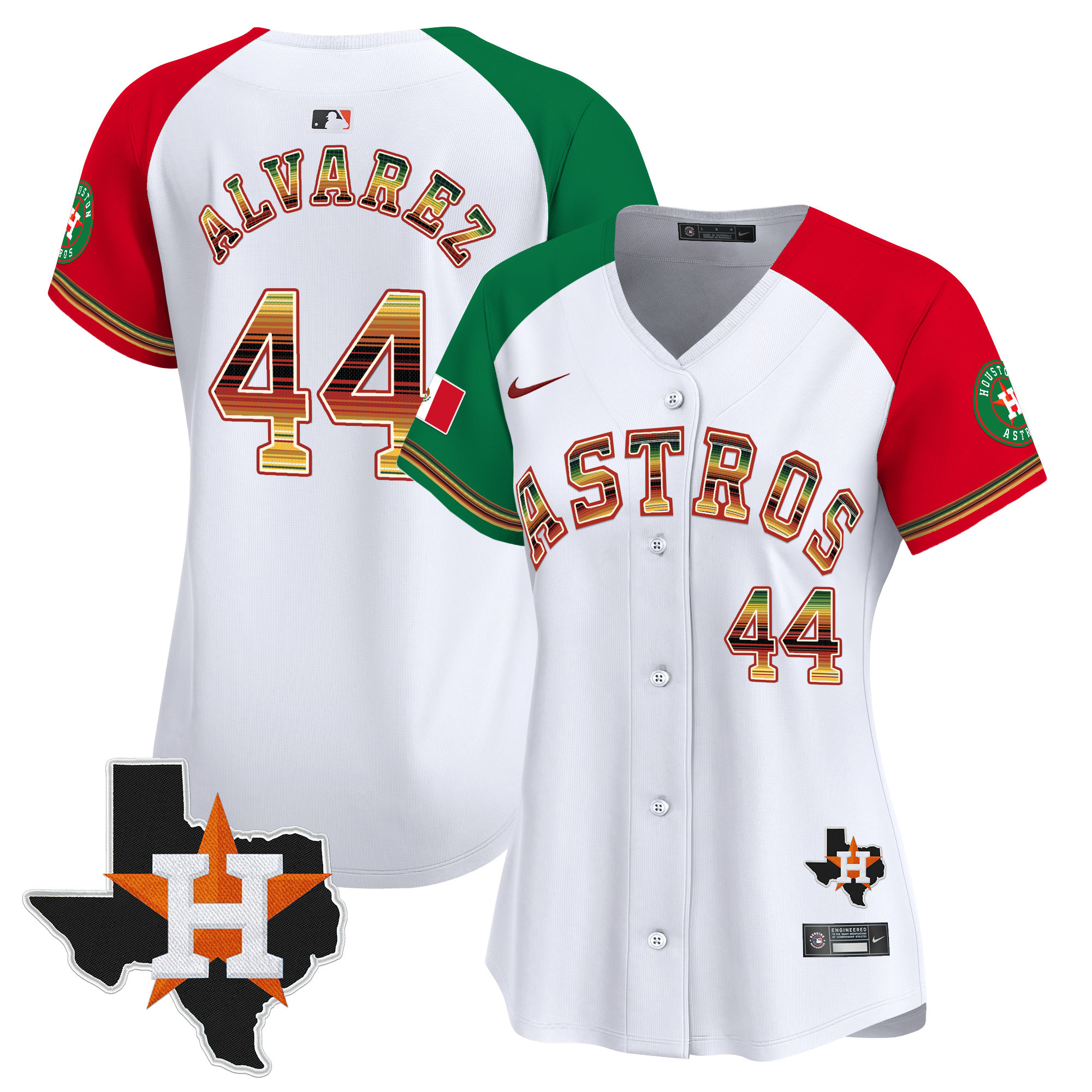 Women's Yordan ¡lvarez Houston Astros Mexico Traditional Style Vapor Premier Limited Alternate Jersey - All Stitched