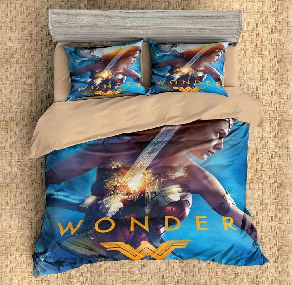 Wonder Woman 12 3D Customized Duvet Cover Bedding Set