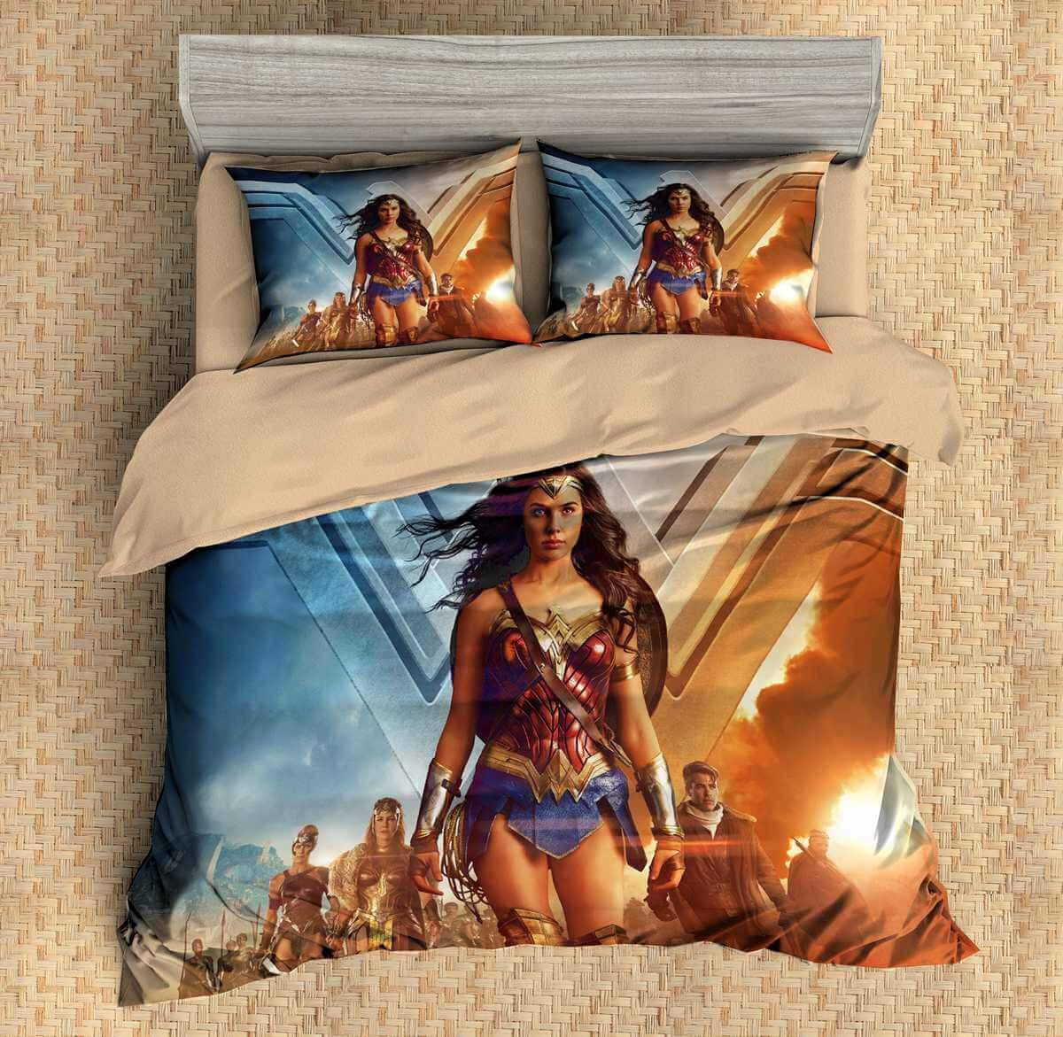 Wonder Woman 13 3D Customized Duvet Cover Bedding Set