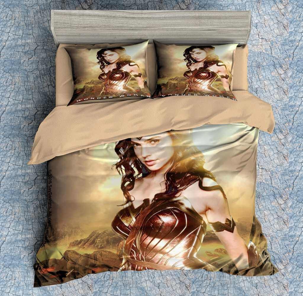 Wonder Woman 3D Customized Duvet Cover Bedding Set