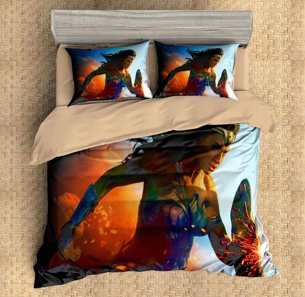 Wonder Woman 3D Customized Duvet Cover Bedding Set