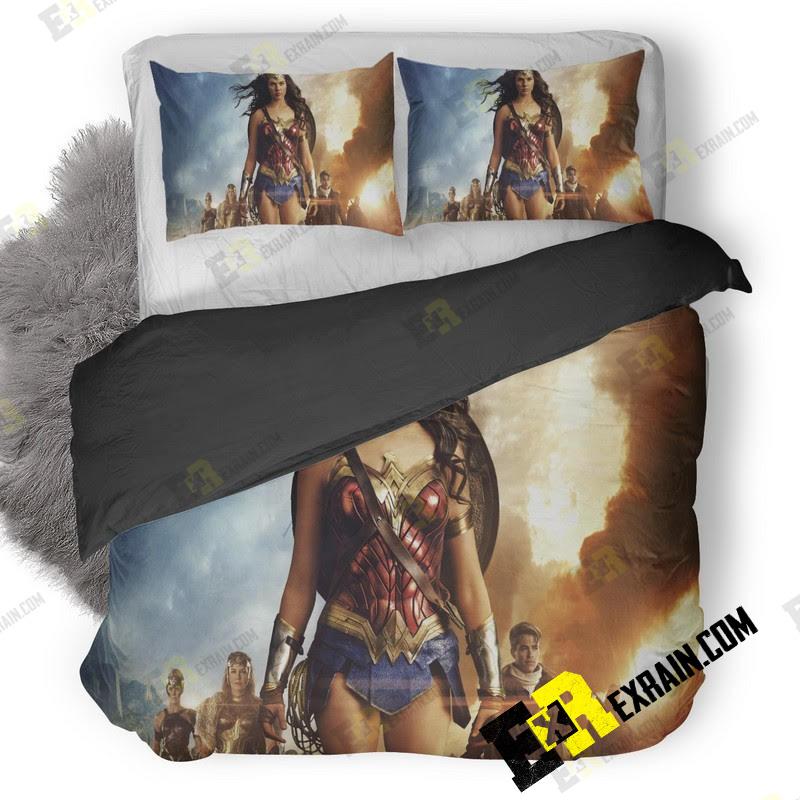 Wonder Woman 5K Movie Dx 3D Customized Duvet Cover Bedding Set