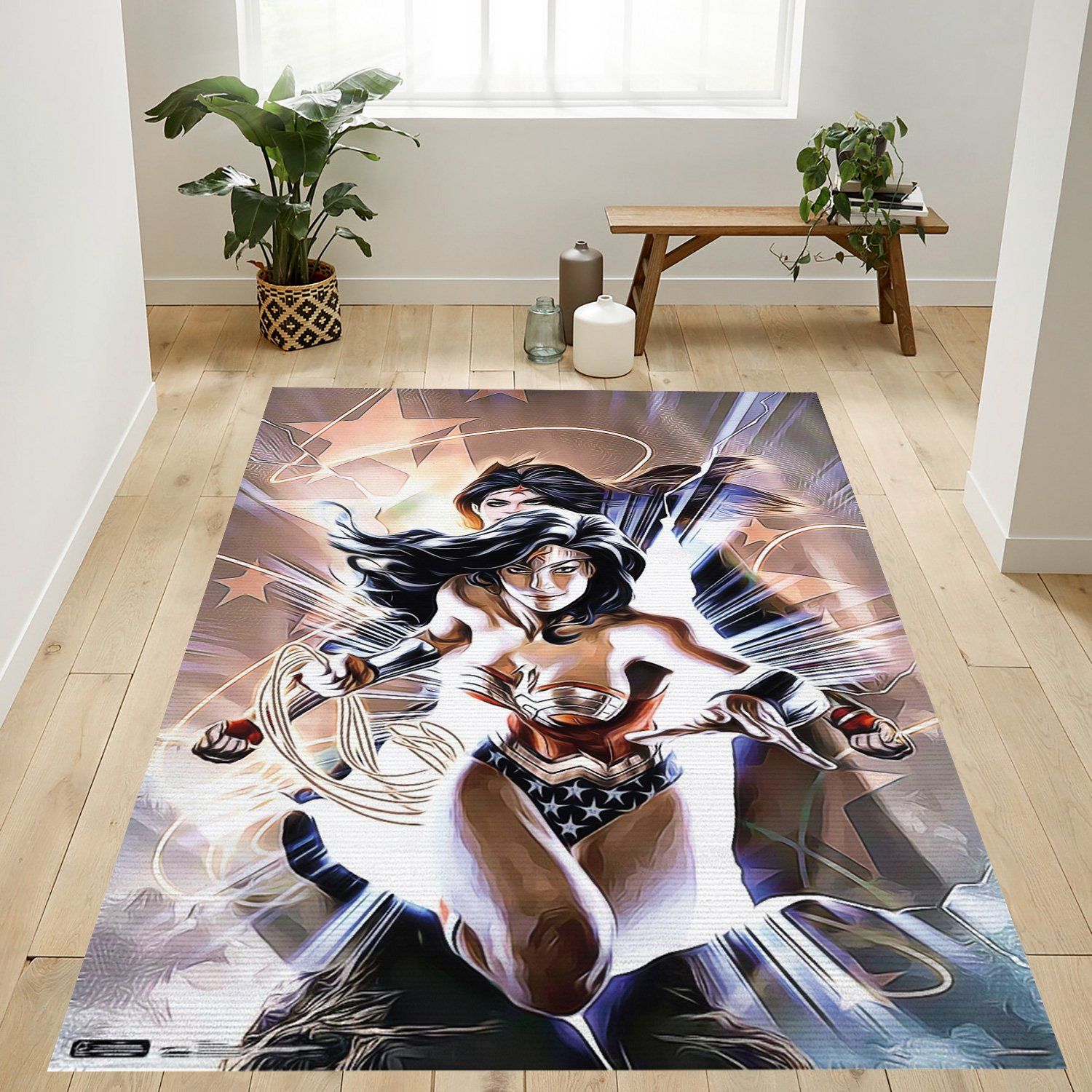 Wonder Woman Bloodlines Rectangle Rug – Custom Size And Printing