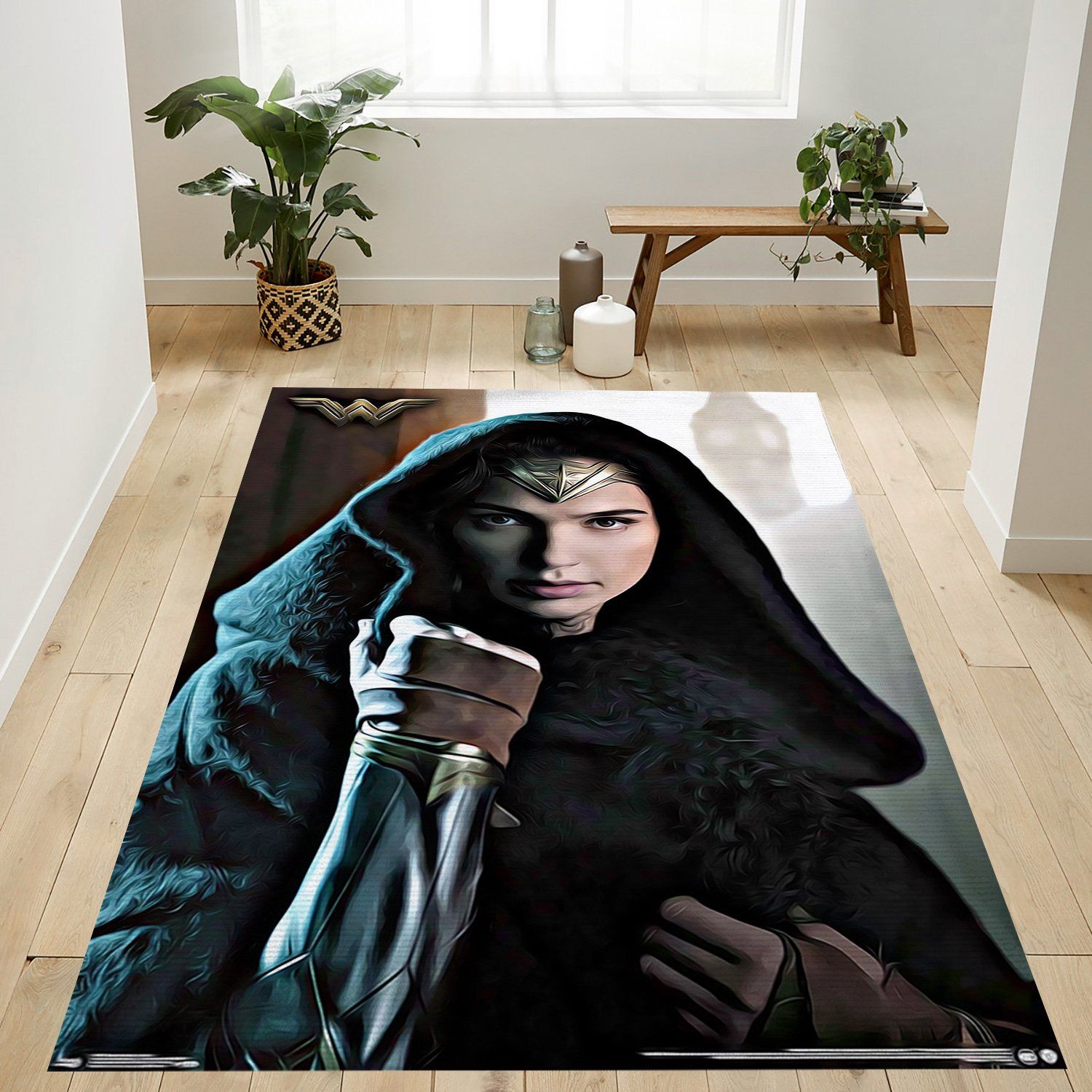 Wonder Woman Cloak Rectangle Rug – Custom Size And Printing