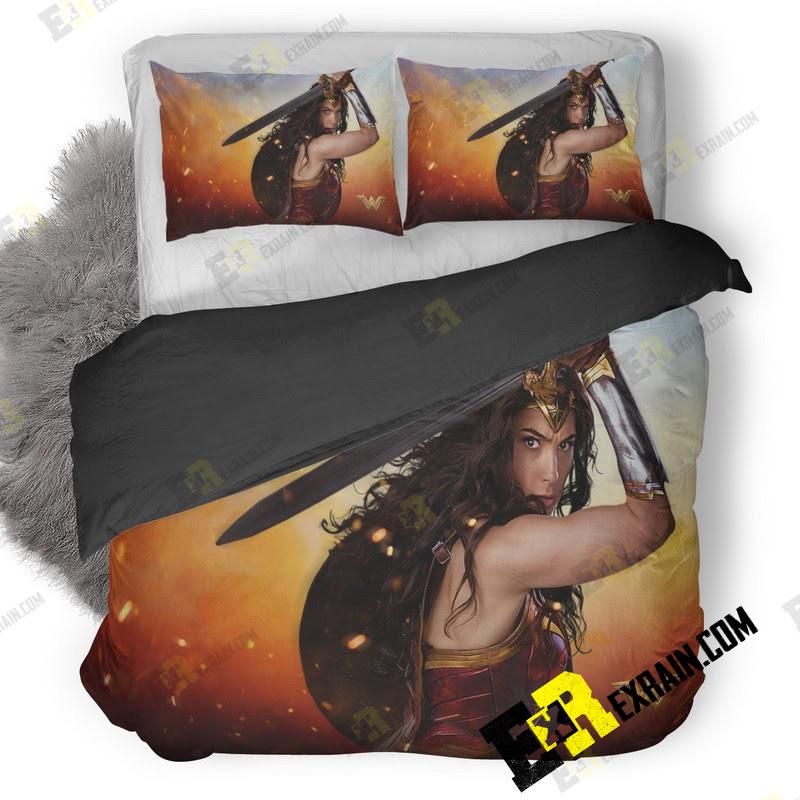 Wonder Woman Hd To 3D Customized Duvet Cover Bedding Set