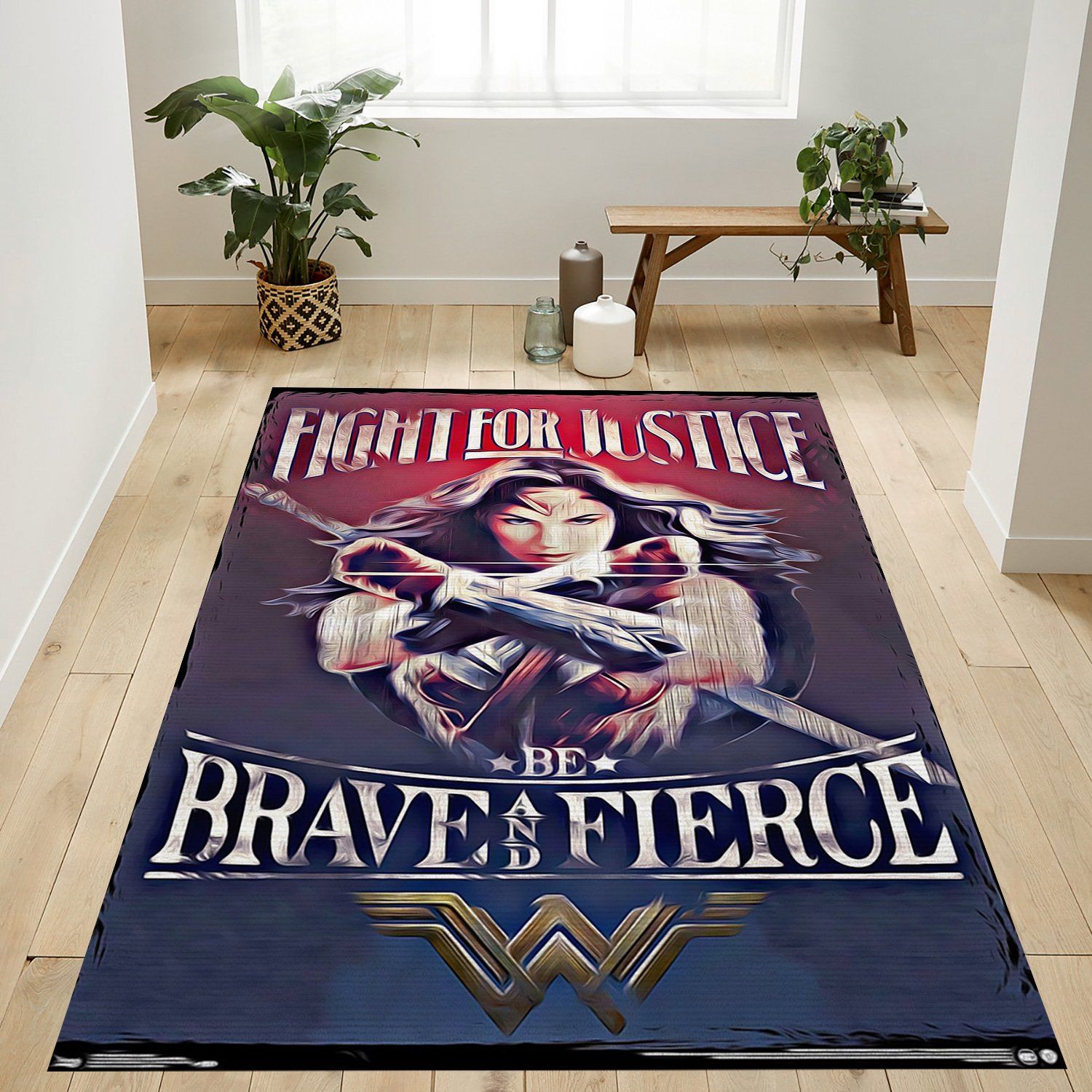 Wonder Woman Rectangle Rug – Custom Size And Printing