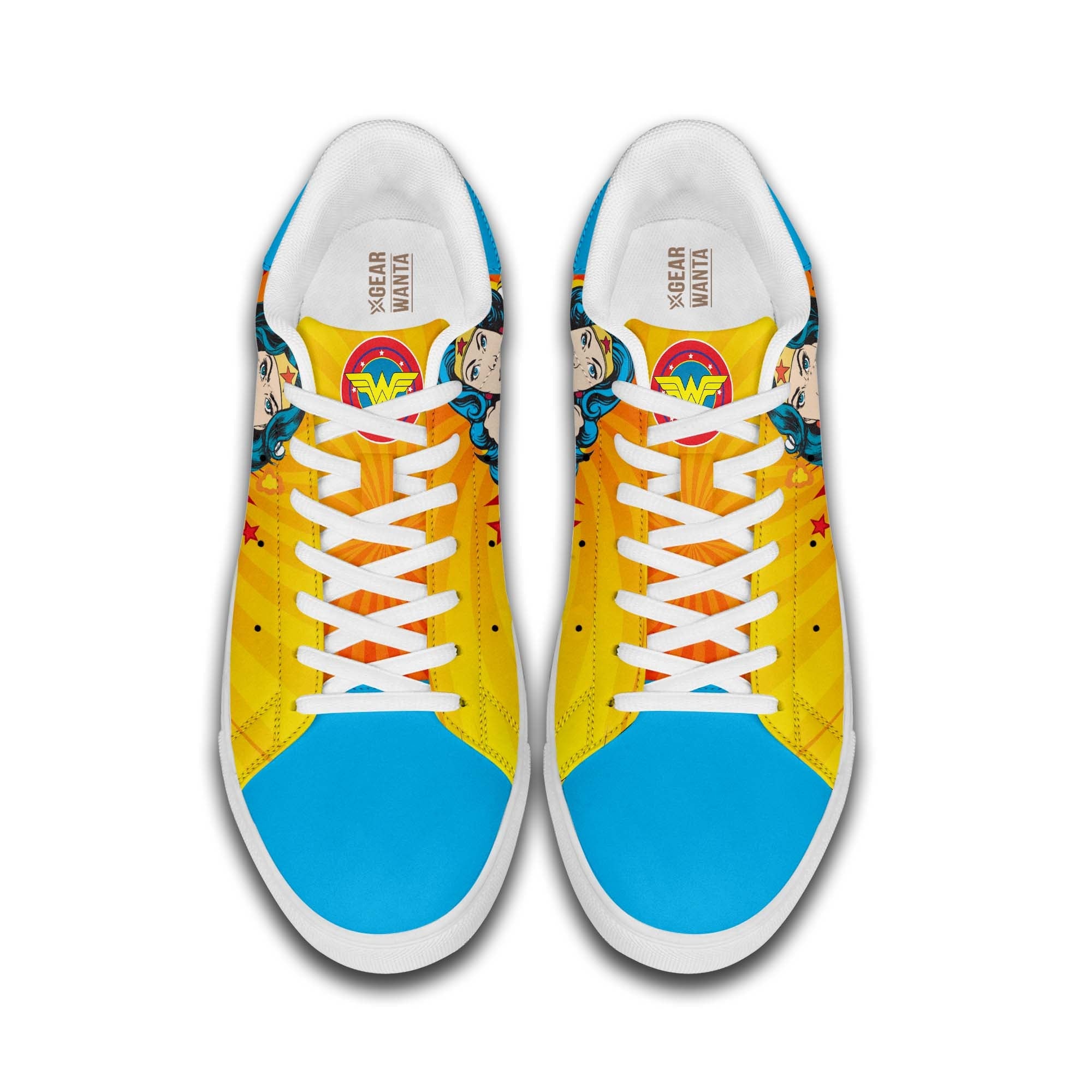 Wonder Woman Skate Shoes Custom Superheroes Sneakers