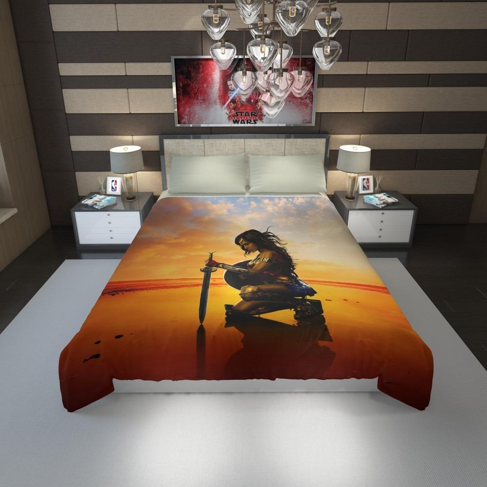 Wonder Women Gal Gadot Duvet Cover Bedding Set