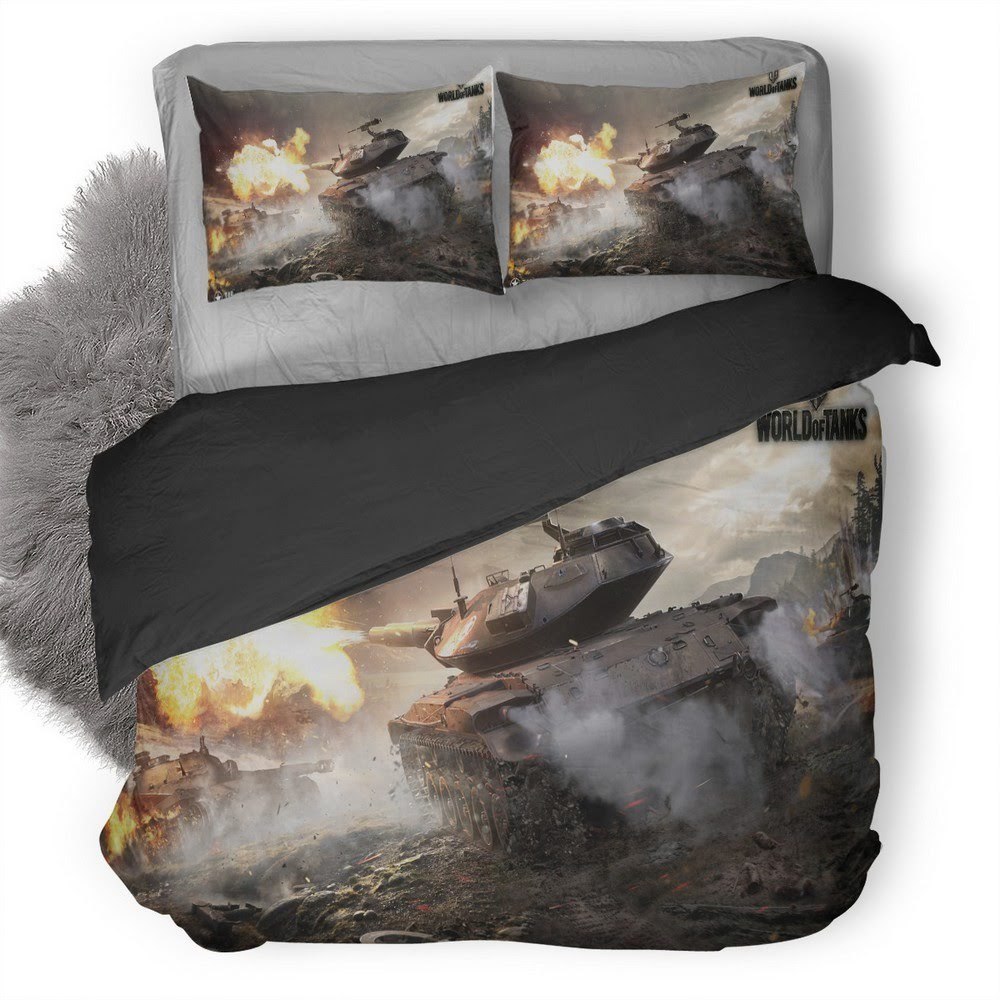 World Of Tanks 10 3D Customized Duvet Cover Bedding Set