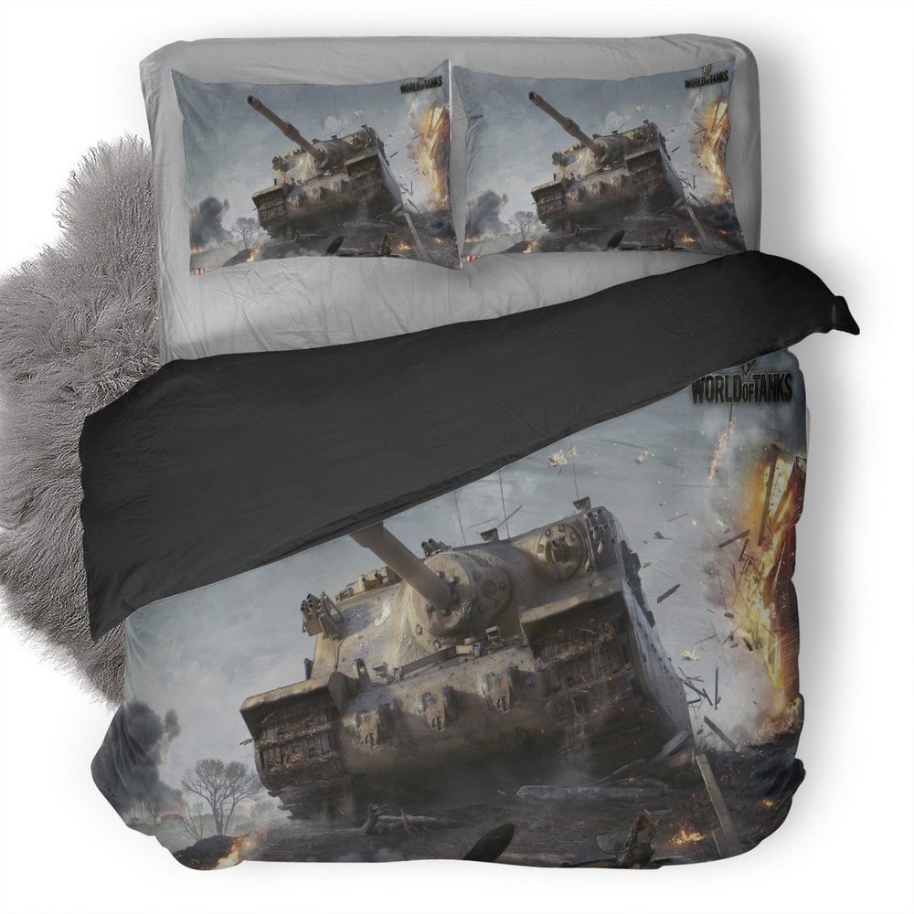 World Of Tanks 13 3D Customized Duvet Cover Bedding Set