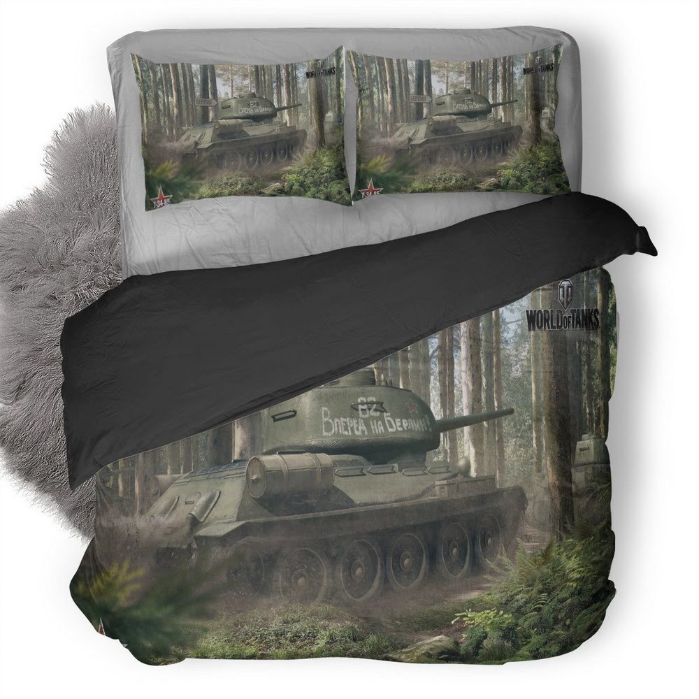 World Of Tanks 16 3D Customized Duvet Cover Bedding Set