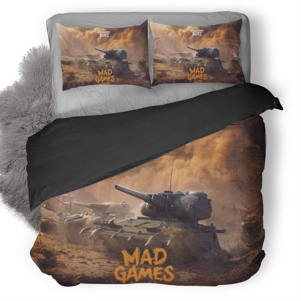 World Of Tanks 20 3D Customized Duvet Cover Bedding Set