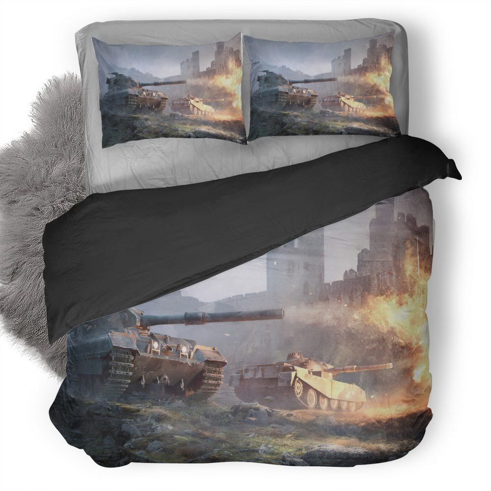 World Of Tanks 2 3D Customized Duvet Cover Bedding Set