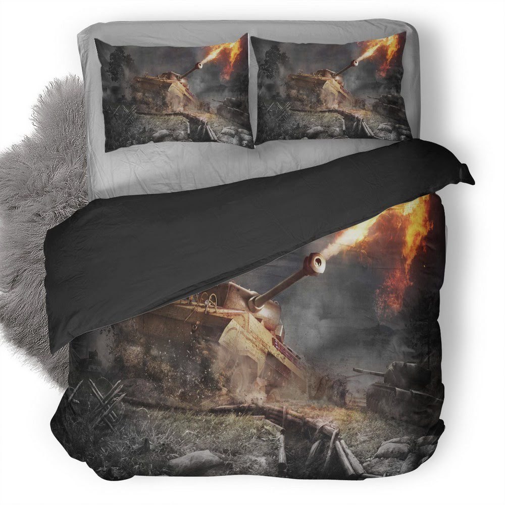 World Of Tanks 36 3D Customized Duvet Cover Bedding Set