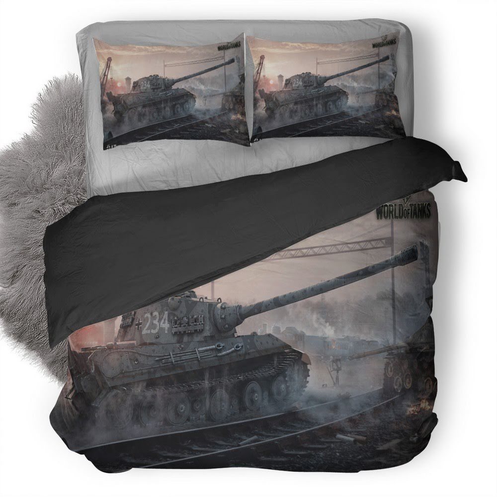 World Of Tanks 3D Customized Duvet Cover Bedding Set