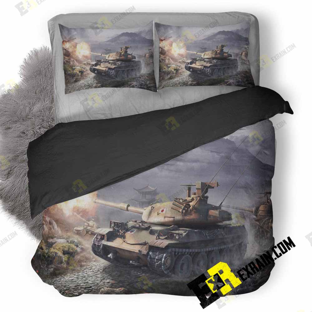World Of Tanks Japanese Tanks 3D Customized Duvet Cover Bedding Set