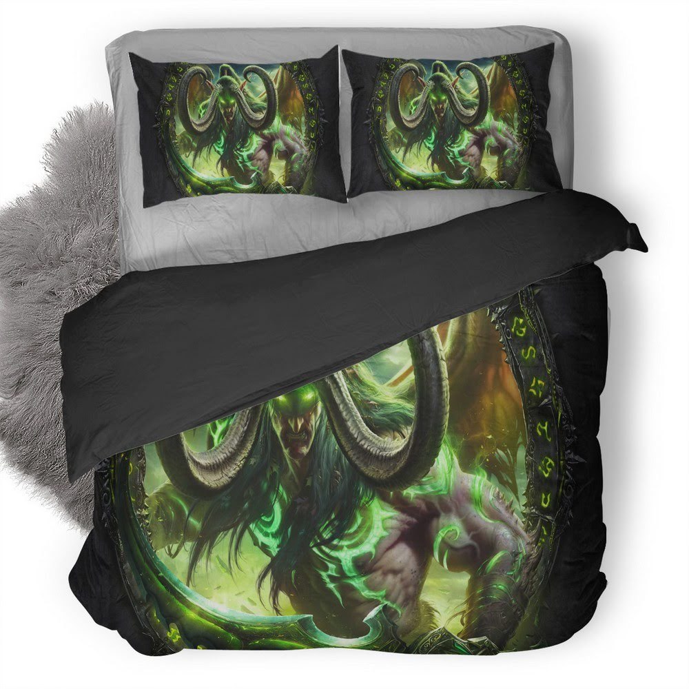 World Of Warcraft 11 3D Customized Duvet Cover Bedding Set