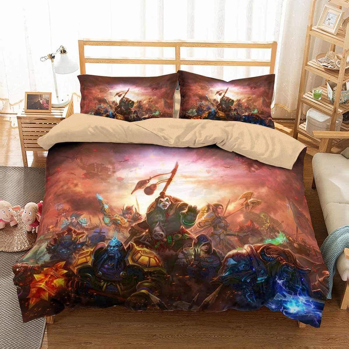 World Of Warcraft 3D Customized Duvet Cover Bedding Set