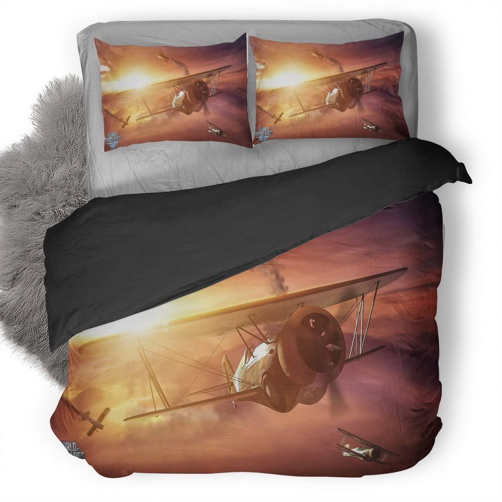 World Of Warplanes 3D Customized Duvet Cover Bedding Set