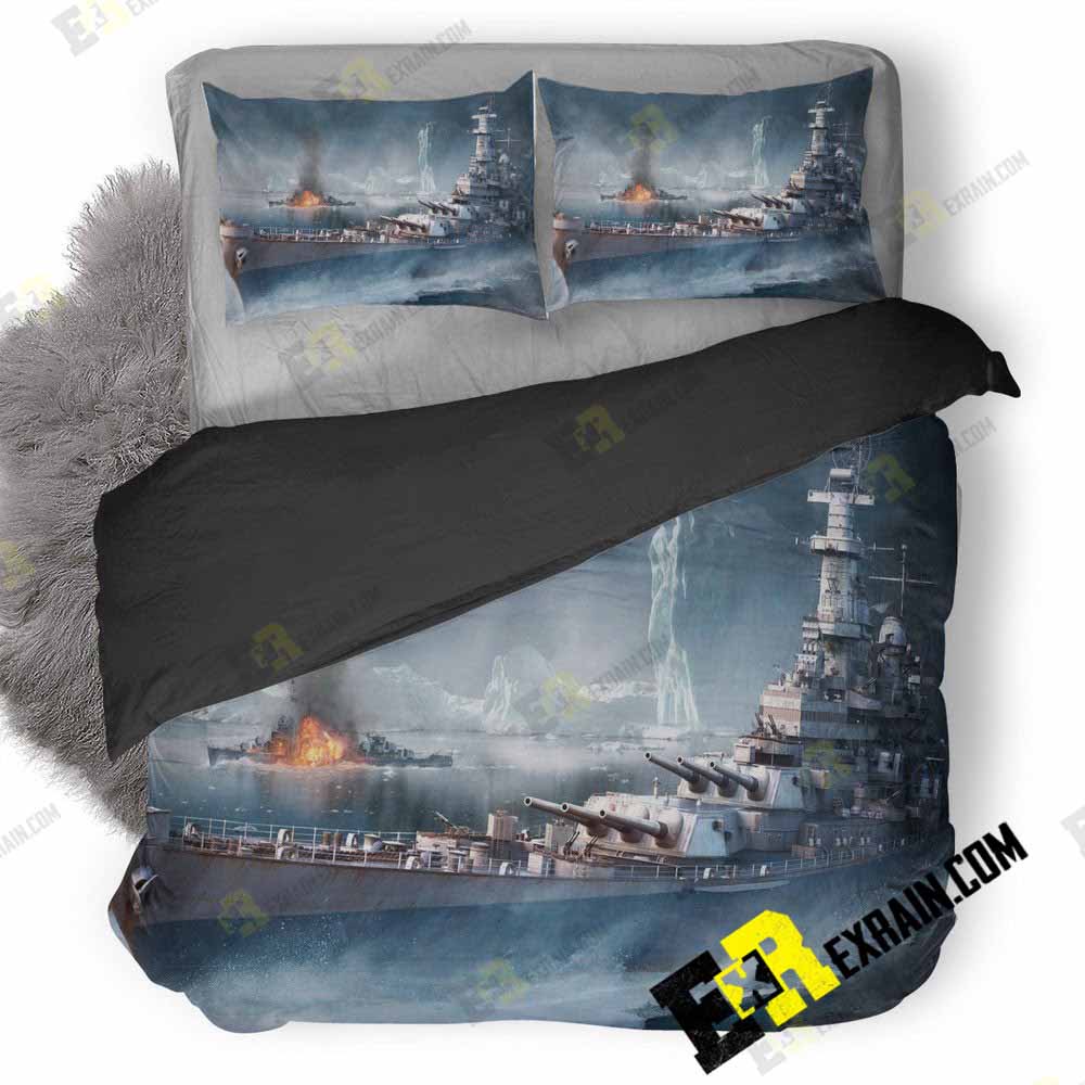 World Of Warships Game 3D Customized Duvet Cover Bedding Set