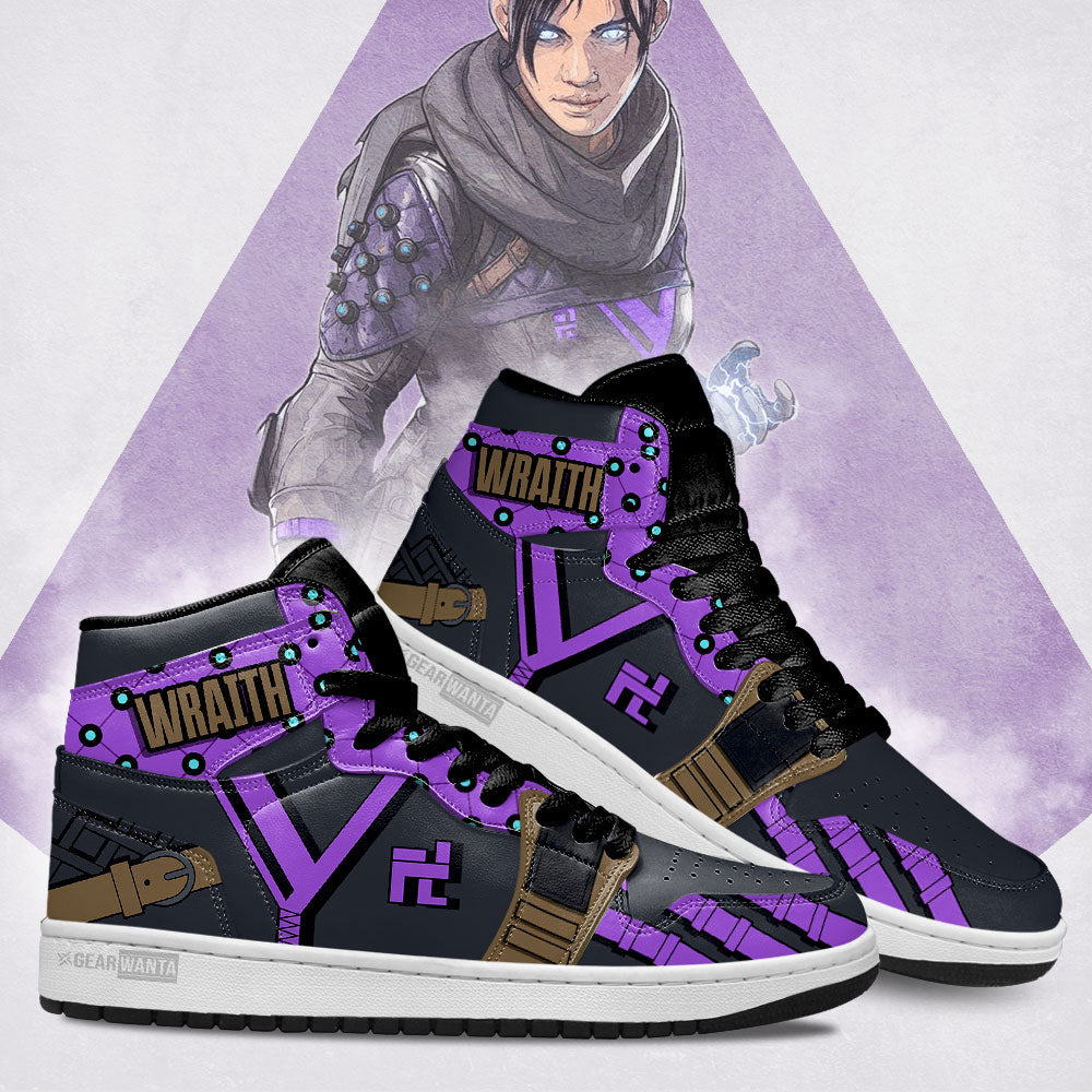 Wraith Apex Legends AJ1 Sneakers Uniform Shoes, Air Jordan Hightop