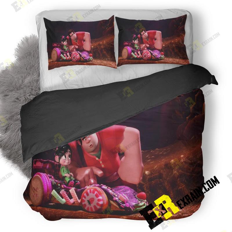 Wreck It Ralph Movie 5K Dj 3D Customized Duvet Cover Bedding Set