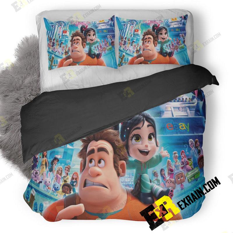 Wreck It Ralph Official Poster 8K 0T 3D Customized Duvet Cover Bedding Set