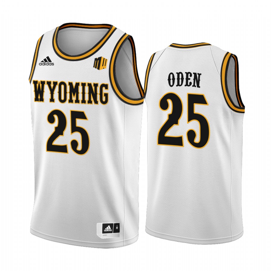 Wyoming Cowboys Jeremiah Oden Jersey 2022 College White Uniform