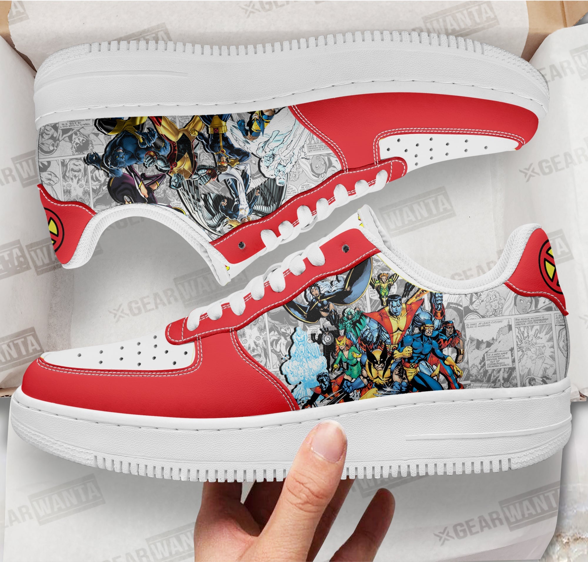 X-Men Air Sneakers Custom Superhero Comic Shoes